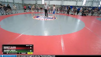 96 lbs Champ. Round 2 - Damien Jarvis, Team Real Life Wrestling vs Emmett Olson, Deer Park Ironman WC