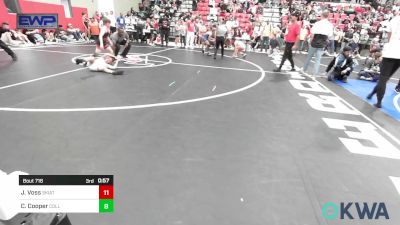 80 lbs Quarterfinal - Finn Millison, Verdigris Youth Wrestling vs Reid Claggett, Bristow Youth Wrestling