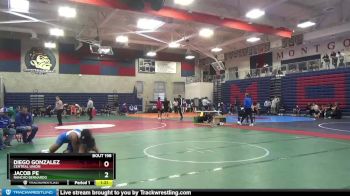 160 lbs Champ. Round 2 - Diego Gonzalez, Central Union vs Jacob Pe, Rancho Bernardo