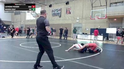 149 lbs Champ. Round 1 - Layronz Fraser, Clackamas Unattached vs Mason Culp, Clackamas Community College