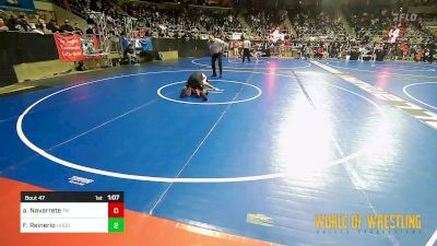 90 lbs Round Of 16 - Abraham Navarrete, Team Nazar vs Fynn Reinerio, Hugoton Wrestling Club