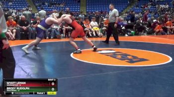 215 lbs Quarterfinals (8 Team) - Wyatt Leman, Washington vs Brody Rudolph, Wauconda