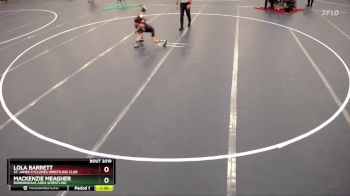 Quarterfinal - Lola Barrett, St. James Cyclones Wrestling Club vs Mackenzie Meagher, Robbinsdale Area Wrestling