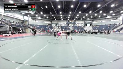 157 lbs Quarterfinal - Justin Krebs, Southeastern vs Joshua Bower, Hastings