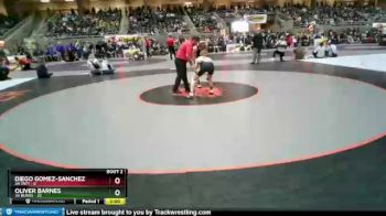 132 lbs Quarterfinals (8 Team) - Diego Gomez-Sanchez, 3A Taft vs Oliver Barnes, 3A Burns