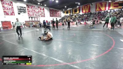 120 lbs Champ. Round 1 - Miguel Solorzano, Temescal Canyon vs Knox Espinoza, Long Beach Poly