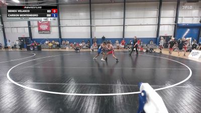 92 lbs Benex Velasco, North Carolina Blue vs Carson Montenegro, Idaho