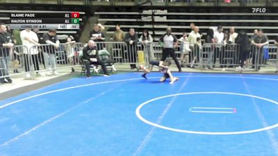 55 lbs Consi Of 8 #1 - Blaine Page, All I See Is Gold Academy vs Dalton Stinson, All I See Is Gold Academy