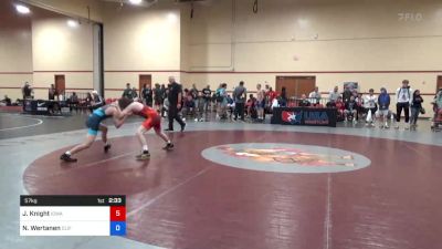 57 kg Cons 32 #1 - Jake Knight, Iowa vs Nolan Wertanen, Cliff Keen Wrestling Club