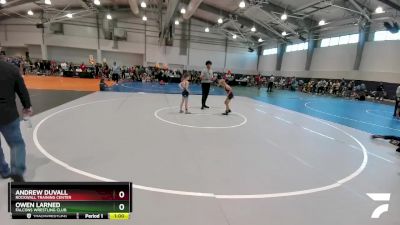 58 lbs Cons. Round 3 - Owen Larned, Falcons Wrestling Club vs Andrew Duvall, Rockwall Training Center