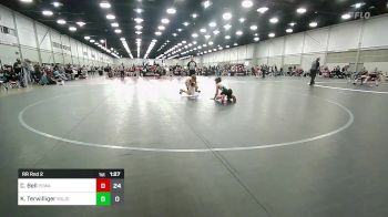 95 lbs Rr Rnd 2 - Case Bell, POWA 14U vs Kolten Terwilliger, MOJO 14U