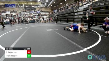 90-100 lbs Rr Rnd 5 - Oliver Dunson, Shelton Wrestling Academy vs Travis Tonubbee, Chandler Takedown Club