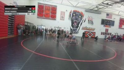 82-84 lbs Round 3 - Broox Larsen, Riverton Middle School vs Isaac Haddix, Thermopolis Middle School
