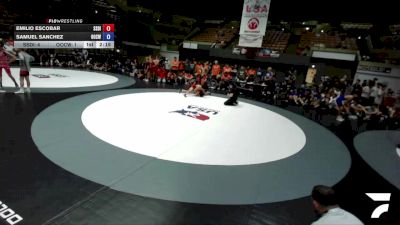 120 lbs Emilio Escobar, SDIKWA - San Diego-Imperial Kids Wrestling Association vs Samuel Sanchez, OCWA - Orange County Wrestling Association
