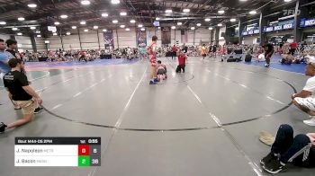 160 lbs Rr Rnd 2 - Jhayvon Napoleon, MetroWest United Red vs Jacob Bacon, Dark Knights