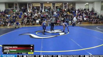 134 lbs Quarterfinal - Christian Smith, W. S. Neal vs Justin Thomas, Reeltown