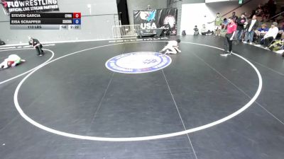 113 lbs Steven Garcia, CVWA - Central Valley Wrestling Association vs Eisa Scrapper, SDIKWA - San Diego-Imperial Kids Wrestling Association