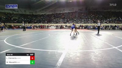 94 lbs Round Of 32 - Lawson Clements, Norman North vs William Meredith, Berryhill Wrestling Club