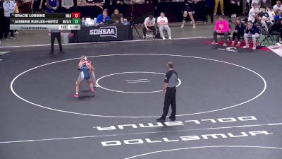 120 lbs Quarterfinal - Gracie Lobbins, Madison vs Jasmine Rueles-Hertz, Bon Homme/Scotland/Avon