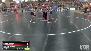 A 145 lbs Champ. Round 1 - Hunter Mason, Greeneville vs Kaden Weitzel, Livingston Academy