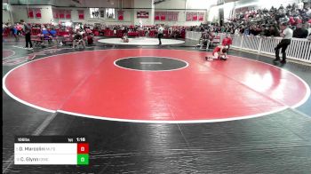 106 lbs Round Of 16 - Derek Marcolini, Milford vs Cole Glynn, Central Catholic