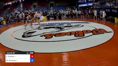 190 lbs Cons 64 #2 - Cole Grenier, CT vs Mason Hartung, PA