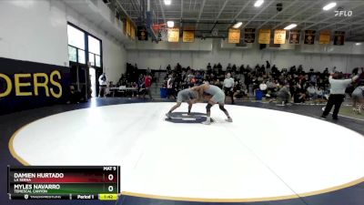 175 lbs Champ. Round 3 - Damien Hurtado, La Serna vs Myles Navarro, Temescal Canyon