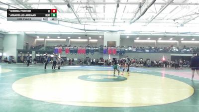 100 lbs 3rd Place - Sienna Poirier, Bristol Central vs Amarellis Arenas, Maloney