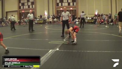 70 lbs 1st Place Match - Liam Hinton, Gold Medal Grappling vs Dylan Annello, Prophecy RTC