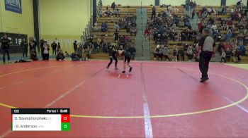 100 lbs Round 2 - Sophia Anderson, West Salem Bangor Wrestling vs Olivia Soumphonphakdy, Sarbacker Wrestling Academy