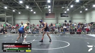 160 lbs Quarterfinal - Kenneth Huff, Wichita Wrestling Club vs Tucker Hutchison, Bobcat