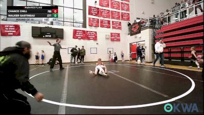 55 lbs Round Of 16 - Chance Chill, Perry Wrestling Academy vs Walker Gastineau, Standfast
