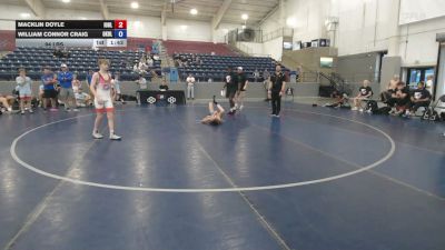 94 lbs Macklin Doyle, Iowa Blue vs William Connor Craig, Oklahoma Blue