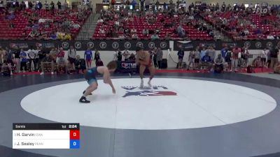74 kg Semis - Hunter Garvin, Iowa vs Joseph Sealey, Pennsylvania