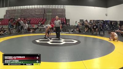 112 lbs Quarterfinals (8 Team) - Hayden Lauterback, Team Revival vs Emmitt Myers, Patriots Wrestling Club