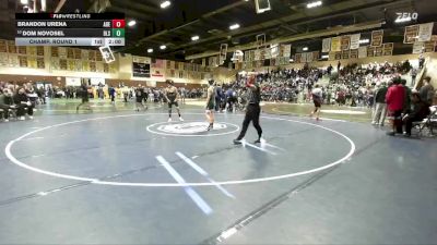 106 lbs Champ. Round 1 - Brandon Urena, Adelanto vs Dom Novosel, De La Salle