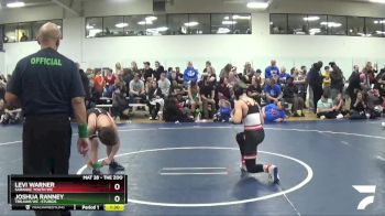 100 lbs Champ. Round 2 - Joshua Ranney, Trojans WC -Sturgis vs Levi Warner, Saranac Youth WC