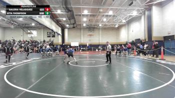107 lbs Quarterfinal - Baleria Velasquez, Keefe Tech vs Etta Thompson, Mohawk Trail