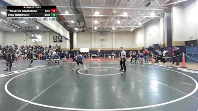 107 lbs Quarterfinal - Baleria Velasquez, Keefe Tech vs Etta Thompson, Mohawk Trail