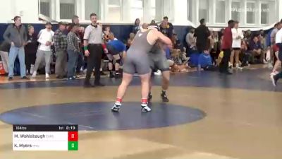 184 lbs Prelims - Max Wohlabaugh, Clarion vs Kyle Myers, West Virginia