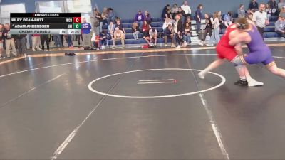 285 lbs Champ. Round 2 - Adam Ahrendsen, Northern Iowa vs Riley Dean-Butt, Western Colorado University