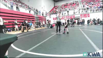 49 lbs Consi Of 16 #1 - Ash Cermak, Perry Wrestling Academy vs Xander Chaney, Tecumseh Youth Wrestling