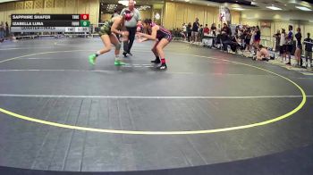 130 lbs Quarterfinal - Sapphire Shafer, Threshold WC vs Izabella Luna, Fourth Chamber WC