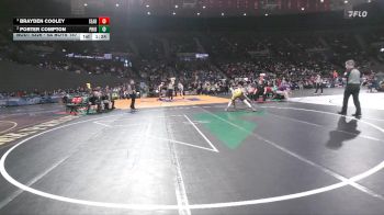 4A Boys 157 lbs Semifinal - Brayden Cooley, Seaside Boys vs Porter Compton, Philomath Boys