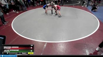 160 lbs Cons. Round 3 - Brayden Giddens, Mt. Spokane vs Jacob Ostendorf, Eatonville