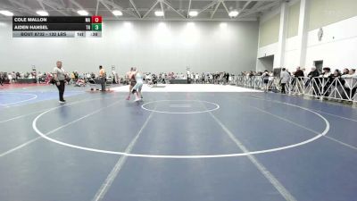 132 lbs Consi Of 32 #2 - Cole Mallon, MA vs Aiden Hansel, TN