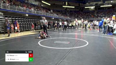 55 lbs Round Of 16 - Brayton Niece, Port Allegany vs Anthony Brown, Yough