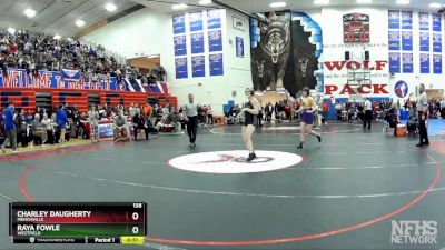 138 lbs Cons. Round 6 - Charley Daugherty, Menchville vs Raya Fowle, Westfield