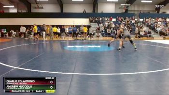 125 lbs Champ. Round 2 - Charlie Colantonio, Franklin And Marshall vs Andrew Mucciolo, The College Of New Jersey
