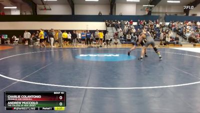125 lbs Champ. Round 2 - Charlie Colantonio, Franklin And Marshall vs Andrew Mucciolo, The College Of New Jersey